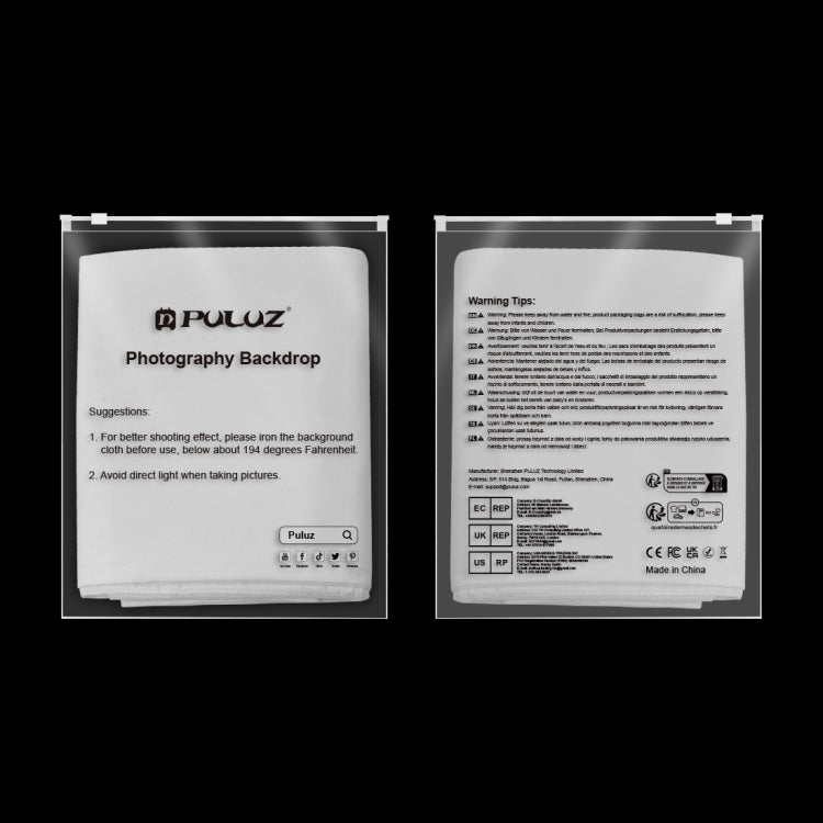 PULUZ 1m x 2m Photography Background Thickness Photo Studio Background Cloth Backdrop, 1m x 2m, 1 x 2m