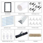 PULUZ 2m 240W 5500K Photo Light Studio Box Kit for Clothes / Adult Model Portrait, 2m Box(US), 2m Box(EU), 2m Box(AU), 2m Box(UK)