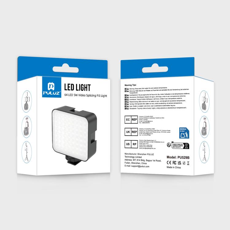 PULUZ 64 LED 5W Video Splicing Fill Light for Camera / Video Camcorder, 64 LED