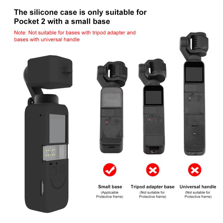 Ensemble de coques en silicone PULUZ 2 en 1 pour DJI OSMO Pocket 2, pour DJI OSMO Pocket 2