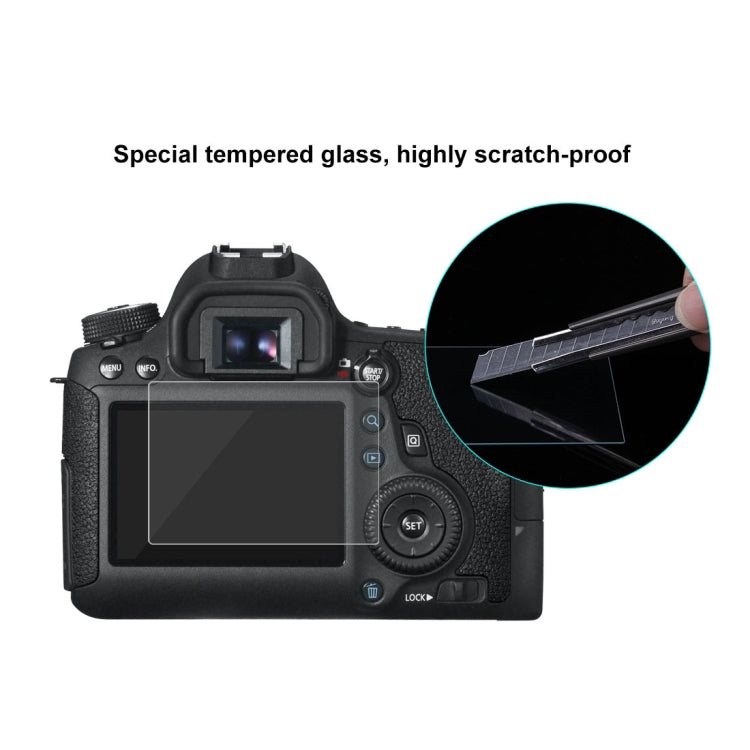 PULUZ 2.5D 9H Tempered Glass Film for Canon 6D, Compatible with Sony HX50 / HX60, Olympus TG3 / TG4 / TG5, Nikon AW1, For Canon 6D