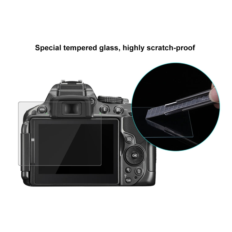 PULUZ 2.5D 9H Tempered Glass Film for Nikon D5300, Compatible with Nikon D5300 / D5500 / D5600, Pentax K-1 / K-1 Mark II, For Nikon D5300