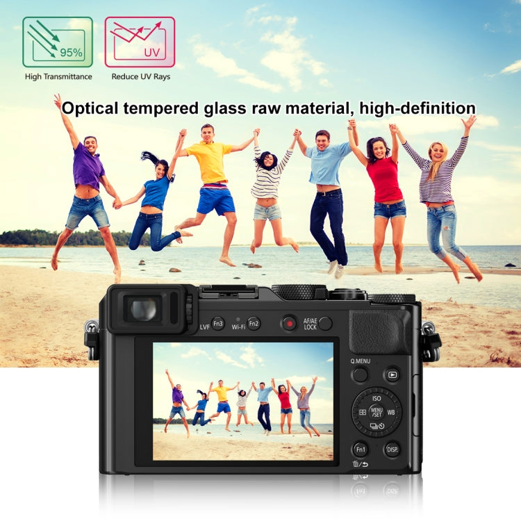PULUZ 2.5D 9H Tempered Glass Film for Panasonic DMC-LX100, Compatible with Panasonic TX1 / TX2 / LX100II / LX100 / GF2 / GF3 / GF5 / GF6 / WEA / GM1 / FL1GK / GX7 / GF9  / GF8  / GF7 / GM1S / TZ70 / TZ90 / TZ85 / FZ85 / TZ57, FUJIFILM A1/ A2 / XM1/ X30...