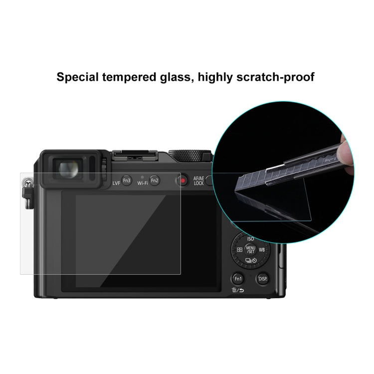 PULUZ 2.5D 9H Tempered Glass Film for Panasonic DMC-LX100, Compatible with Panasonic TX1 / TX2 / LX100II / LX100 / GF2 / GF3 / GF5 / GF6 / WEA / GM1 / FL1GK / GX7 / GF9  / GF8  / GF7 / GM1S / TZ70 / TZ90 / TZ85 / FZ85 / TZ57, FUJIFILM A1/ A2 / XM1/ X30...