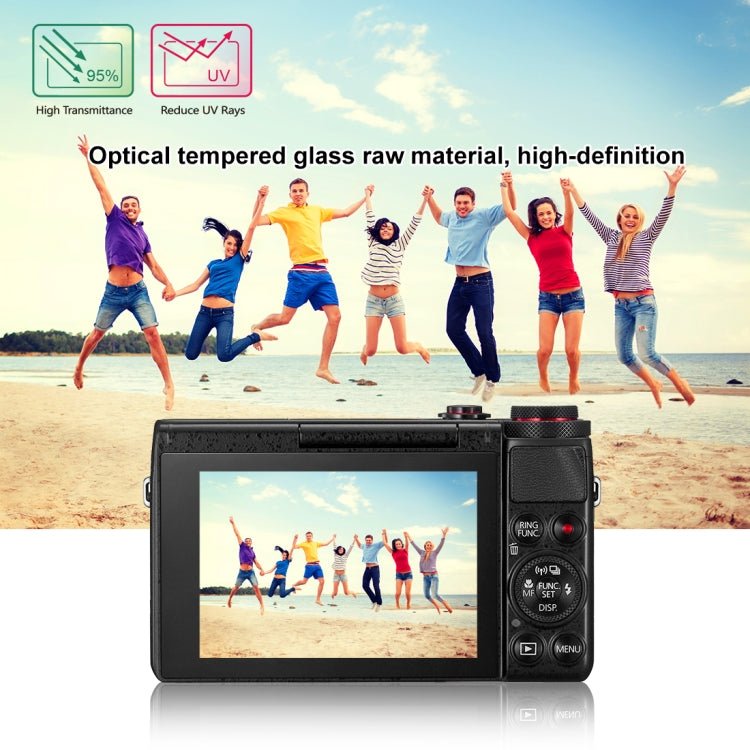 PULUZ 2.5D 9H Tempered Glass Film for Canon G7X, Compatible with Canon G3X / G9X / G5X / G7XII / G9XII / G1X Mark III / M6 / M100 / M50 / EOS RP / M6 Mark II, For Canon G7X