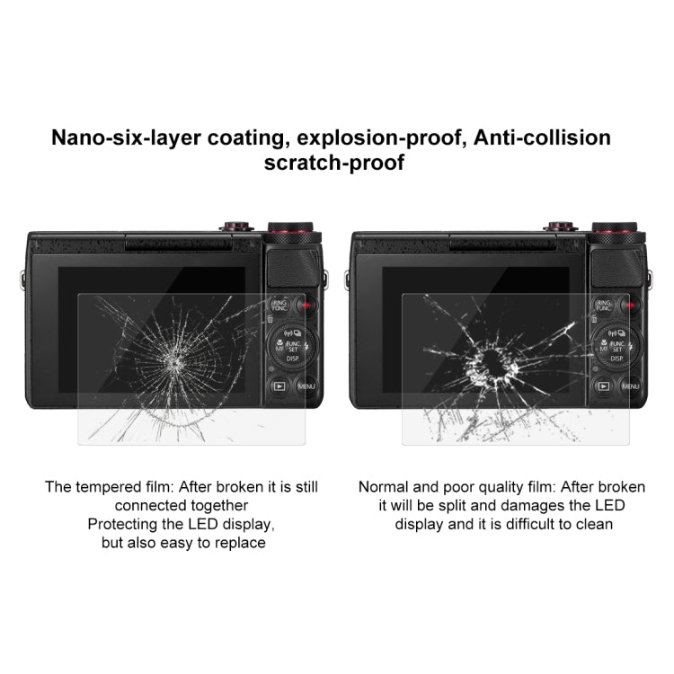 PULUZ 2.5D 9H Tempered Glass Film for Canon G7X, Compatible with Canon G3X / G9X / G5X / G7XII / G9XII / G1X Mark III / M6 / M100 / M50 / EOS RP / M6 Mark II, For Canon G7X