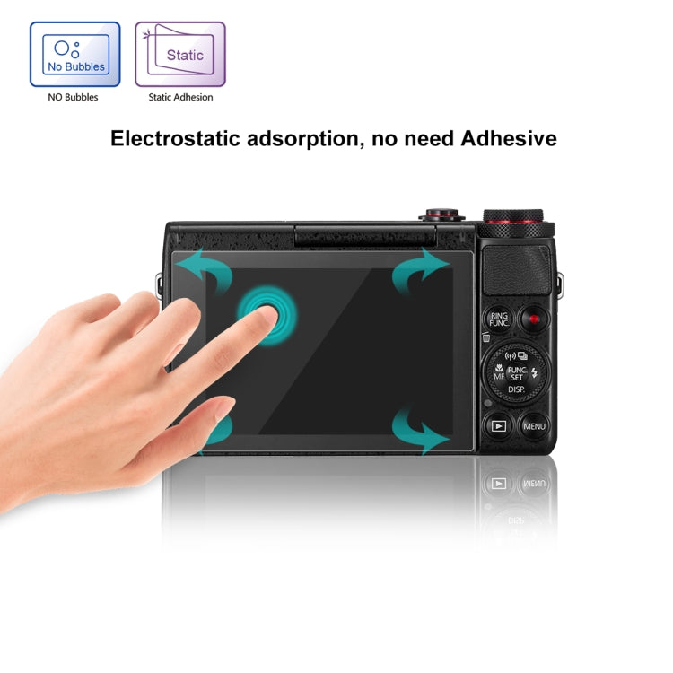 PULUZ 2.5D 9H Tempered Glass Film for Canon G7X, Compatible with Canon G3X / G9X / G5X / G7XII / G9XII / G1X Mark III / M6 / M100 / M50 / EOS RP / M6 Mark II, For Canon G7X