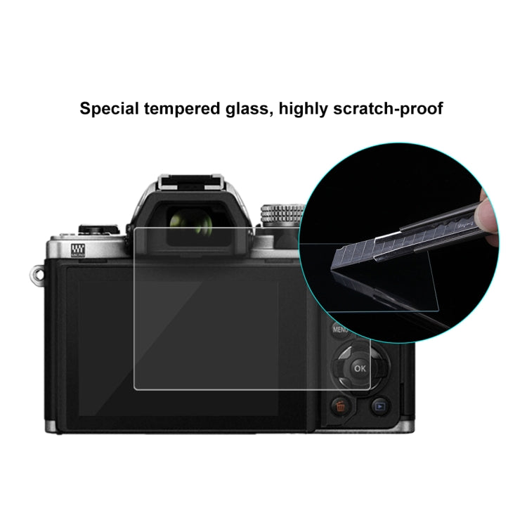 PULUZ 2.5D 9H Tempered Glass Film for Olympus EM10 / II / III / OM-D / EM-1/ II / III / E-P5 / E-PL7 / E-PL8 / 8 / 9 EM5 II / PEN-F / EM1X, Nikon 1V3, Panasonic GF6 / G99 / GX7III GX8 / GH3, Fujifilm X-H1, For Olympus EM10 / EM10-2