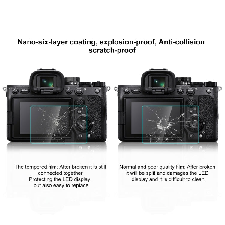 PULUZ 2.5D 9H Tempered Glass Film for Sony Alpha 7 IV / A7 IV / ILCE-7M4 / A7M4, For Sony Alpha 7 IV