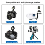 Éclairage LED sous-marin PULUZ 40 m, 1000 lm, 3,7 V/1100 mAh, pour la photographie de plongée avec GoPro, Insta360, DJI et autres caméras d'action.