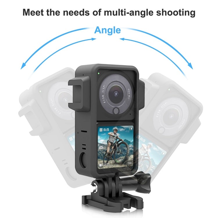 Cadre de protection PULUZ en ABS avec double support pour DJI Action 2, cadre en ABS (noir)