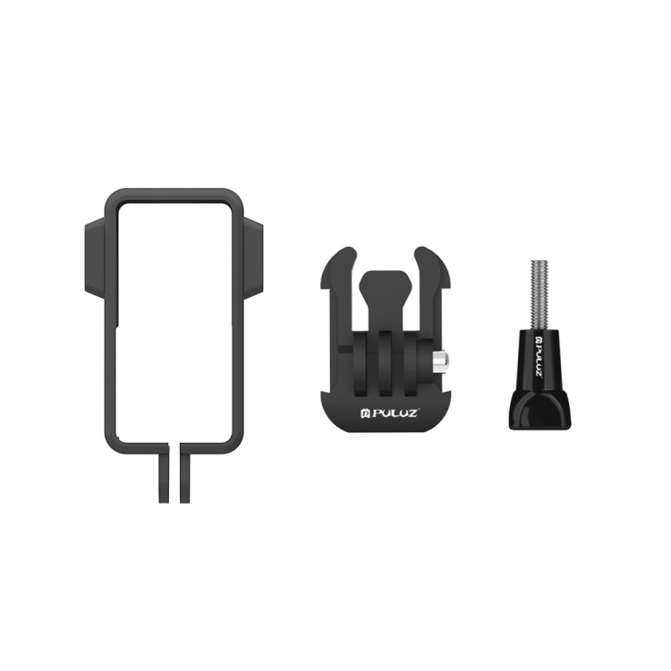 Cadre de protection PULUZ en ABS avec double support pour DJI Action 2, cadre en ABS (noir)