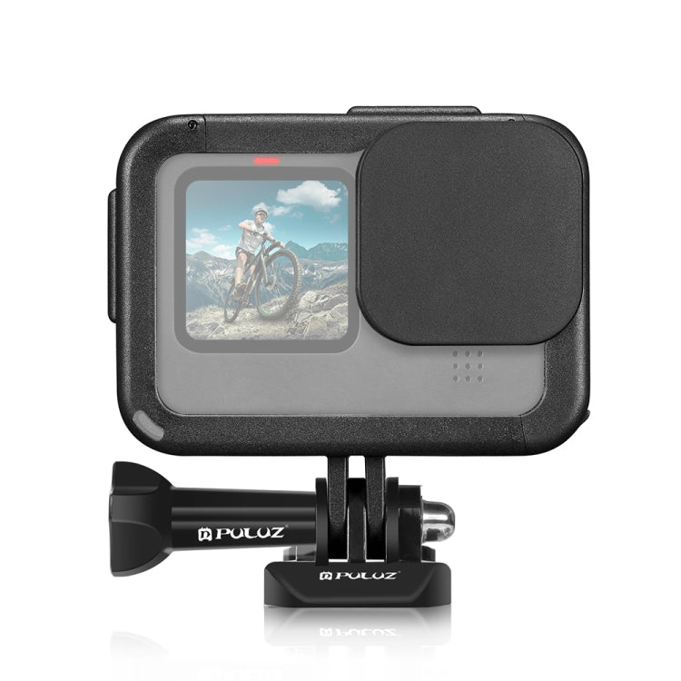 PULUZ Chargeable PA Frame Mount Cage with Cold Shoe Base Slot for GoPro HERO13 Black /12 Black /11 Black /11 Black Mini /10 Black /9 Black, Chargeable PA Frame Mount