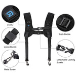 PULUZ Quick Release Double Shoulder Harness Soft Pad Decompression Foam Strap Belt for DSLR Digital Cameras, Double Shoulder
