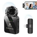 ميكروفون لافالير لاسلكي PULUZ لهواتف iPhone / iPad، مستقبل 8 دبابيس، 8 دبابيس 1 إرسال + 1 استقبال