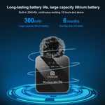 ميكروفون لافالير لاسلكي PULUZ لهواتف iPhone / iPad، مستقبل 8 دبابيس، 8 دبابيس 1 إرسال + 1 استقبال