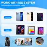 ميكروفون لافالير لاسلكي PULUZ لهواتف iPhone / iPad، مستقبل 8 دبابيس، 8 دبابيس 1 إرسال + 1 استقبال
