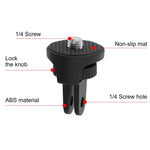 PULUZ 1/4 inch Screw Adjustable ABS Action Camera Tripod Adapter, ABS Camera Adapter
