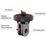 PULUZ 1/4 inch Screw Metal Tripod Mount Action Camera Adapter, Metal Camera Adapter