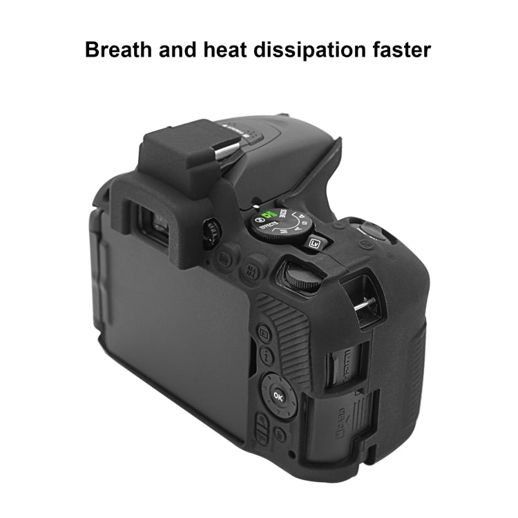 PULUZ Soft Silicone Protective Case for Nikon D5500 / D5600, For Nikon D5500