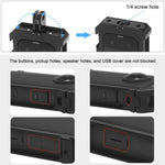 For Insta360 X3 PULUZ Metal Protective Cage Rig Housing Frame with Expand Cold Shoe Base & Tripod Adapter, Metal Cage US Stock, For Insta360 X3