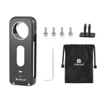 For Insta360 X3 PULUZ Metal Protective Cage Rig Housing Frame with Lens Protector, Metal Frame with Lens Protector