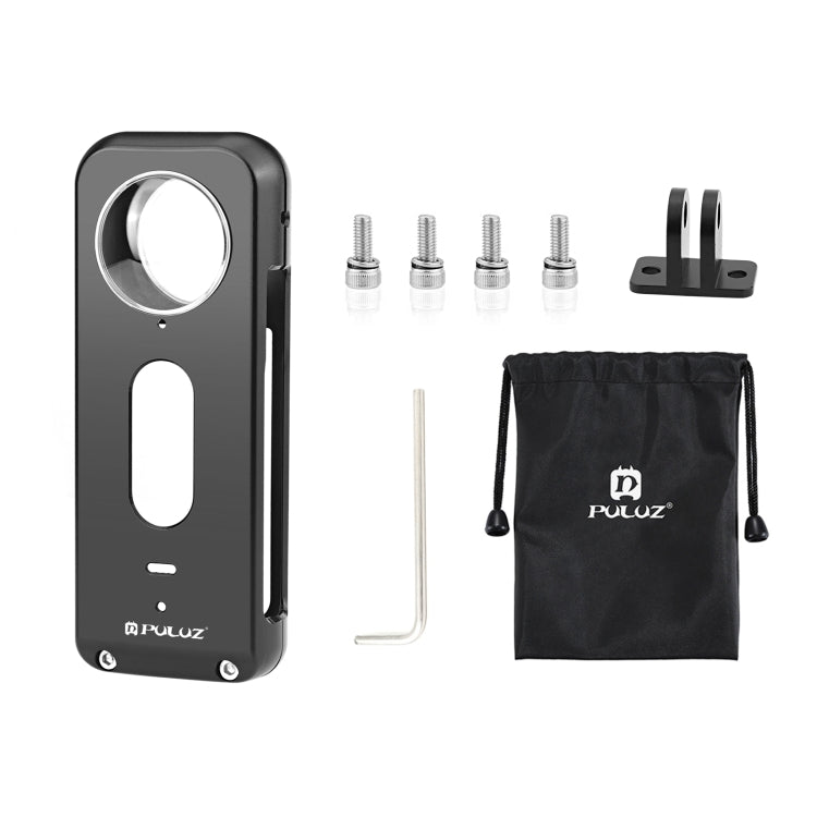 For Insta360 X3 PULUZ Metal Protective Cage Rig Housing Frame with Lens Protector, Metal Frame with Lens Protector