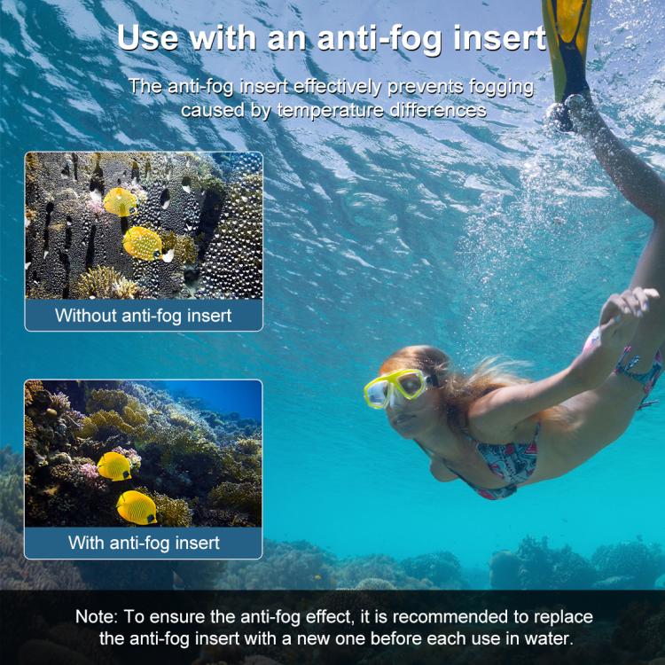 For DJI Osmo Action 5 Pro / 3 / 4 PULUZ 60m Underwater Waterproof Housing Diving Case with Cold Shoe & Buckle Basic Mount & Screw, For DJI Osmo Action 3 / 4 Waterproof Case