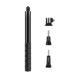 Perche à selfie monopode en métal PULUZ de 110 cm avec base adaptatrice invisible et vis pour Insta360 One RS / X2 / X3 / X4 / DJI Osmo 360, monopode de 110 cm