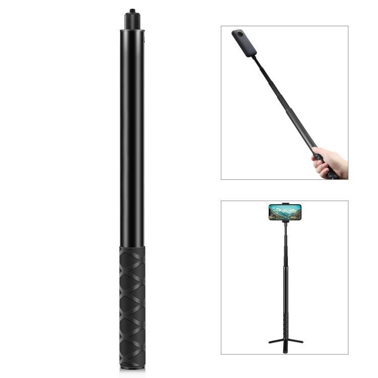 PULUZ 157cm Metal Selfie Stick Monopod  for Insta360 One RS / X2 / X3 / X4 / DJI Osmo 360, 150cm Monopod
