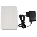 3 in 1 Wooden Clock (Alternately display time, month & date and temperature), White, 3 in 1 Wooden Clock