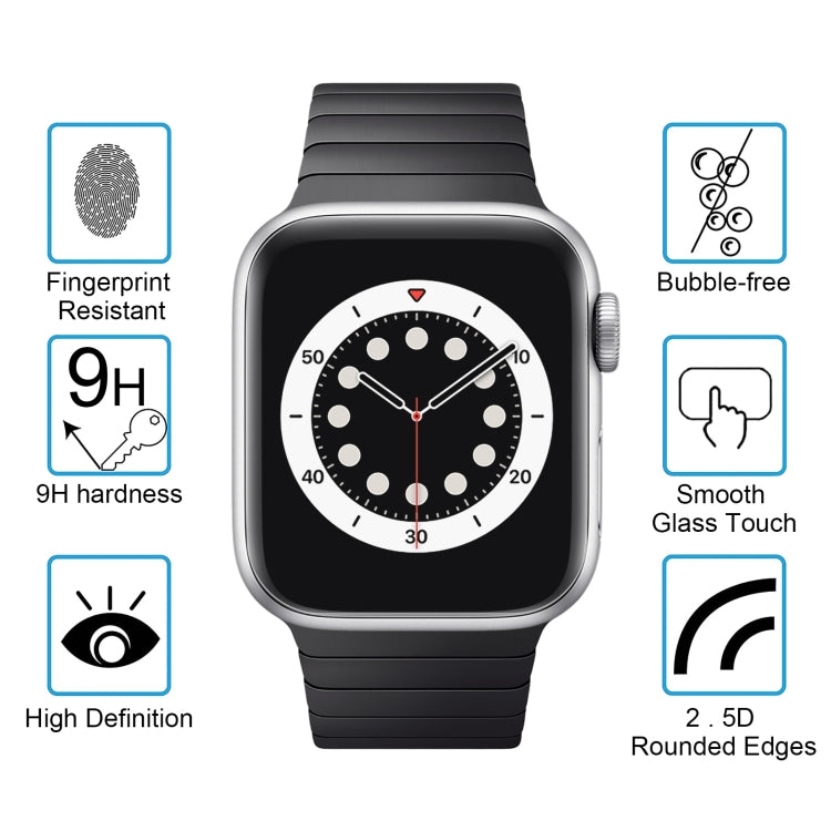 For Apple Watch Edition 38mm 38mm Dial Diameter 9H+ Surface Hardness 2.5D Explosion-proof Tempered Glass Film, For Series 3&2&1 38mm