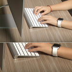 For Apple Watch Sport 42mm High-performance Longer Rubber Sport Watch Band with Pin-and-tuck Closure