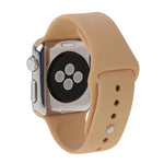 For Apple Watch Sport 42mm High-performance Longer Rubber Sport Watch Band with Pin-and-tuck Closure