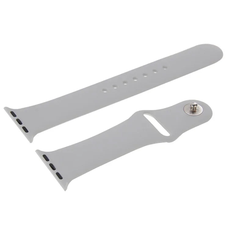 For Apple Watch Sport 42mm High-performance Longer Rubber Sport Watch Band with Pin-and-tuck Closure