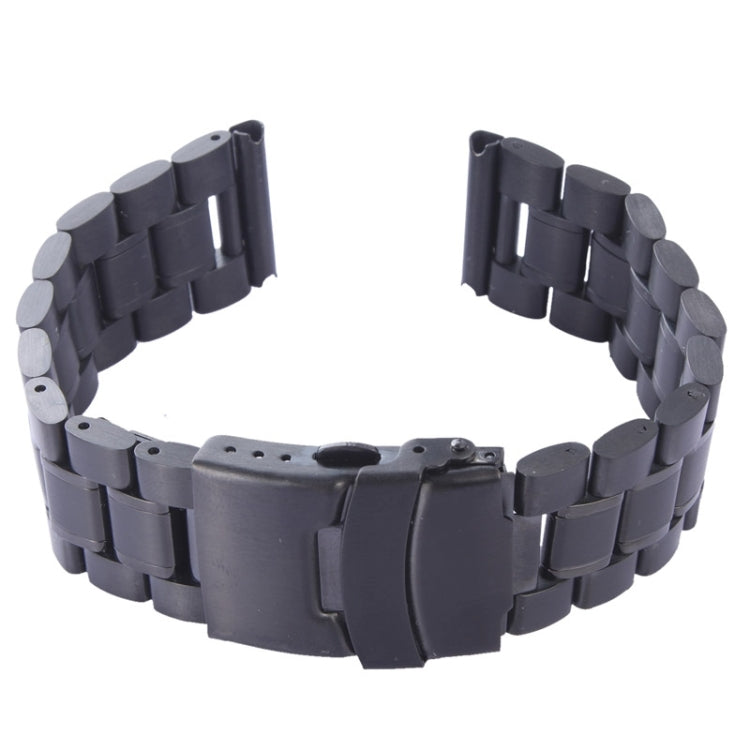 For Apple Watch 42mm Black Steel Watch Band, Only Used in Conjunction with Connectors (S-AW-0062)