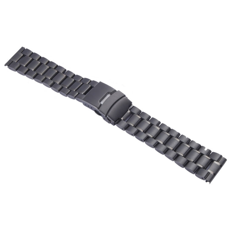 For Apple Watch 42mm Black Steel Watch Band, Only Used in Conjunction with Connectors (S-AW-0062)