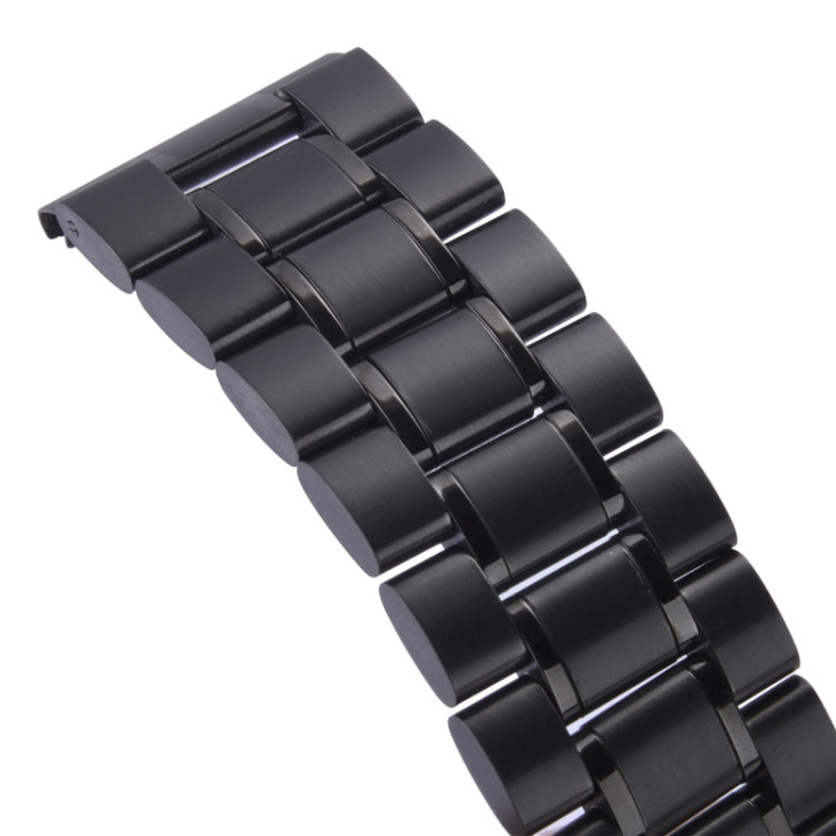 For Apple Watch 42mm Black Steel Watch Band, Only Used in Conjunction with Connectors (S-AW-0062)