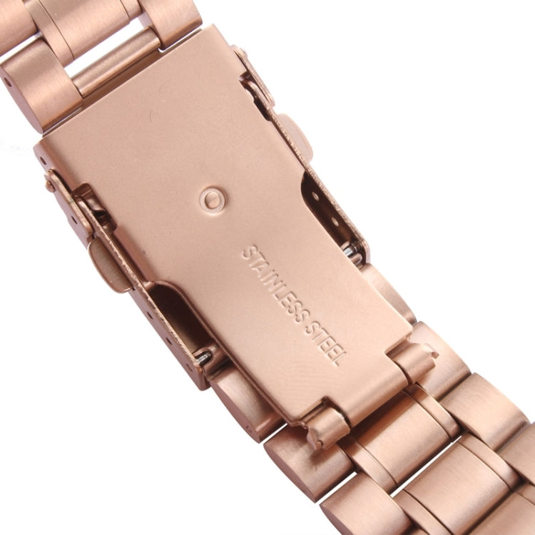 For Apple Watch 38mm Black Steel Watch Band, Only Used in Conjunction with Connectors (S-AW-3291)