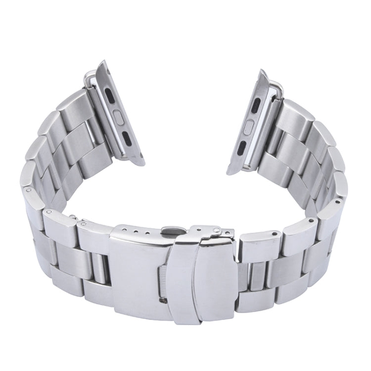 Klassisches Edelstahl-Armband mit Dornschließe für Apple Watch 38 mm