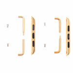 For Apple Watch 42 / 44 / 45mm Metal Strap Connector Metal Buckle, Pair