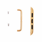 For Apple Watch 42 / 44 / 45mm Metal Strap Connector Metal Buckle, Pair
