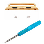 For Apple Watch 42 / 44 / 45mm Metal Strap Connector Metal Buckle, Pair