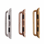 For Apple Watch 42 / 44 / 45mm Metal Strap Connector Metal Buckle, Pair