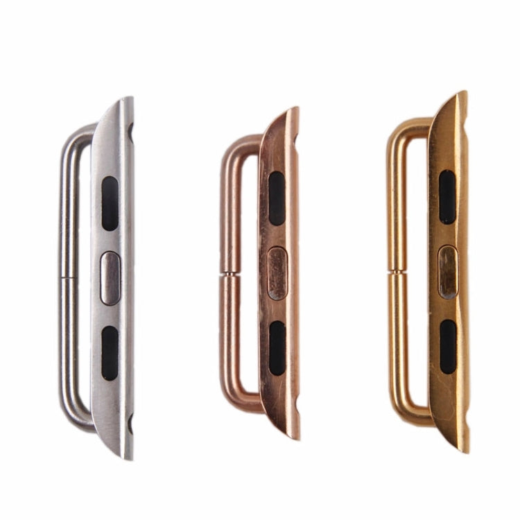 For Apple Watch 42 / 44 / 45mm Metal Strap Connector Metal Buckle, Pair