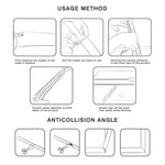 212cm Baby Edge Cushion Foam with Self-adhesive Tape, 212cm Light Green, 212cm Coffee, 212cm Pink, 212cm Gray, 212cm Yellowish Brown