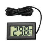 Mini LCD Digital Thermometer for Fridge Freezer, Insert Size 46mm x 26.6mm, Cable Length 1m, PT-2