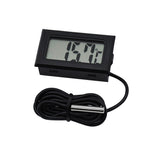 Mini LCD Digital Thermometer for Fridge Freezer, Insert Size 46mm x 26.6mm, Cable Length 1m, PT-2