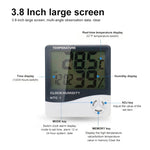 3.8 inch LCD Digital Temperature & Humidity Meter with Clock / Calendar (HTC-1), HTC-1