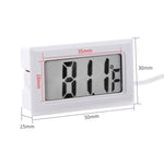 Mini LCD Indoor Digital Thermometer (Fahrenheit Display), White, (Fahrenheit Display)(Black), (Fahrenheit Display)(White)